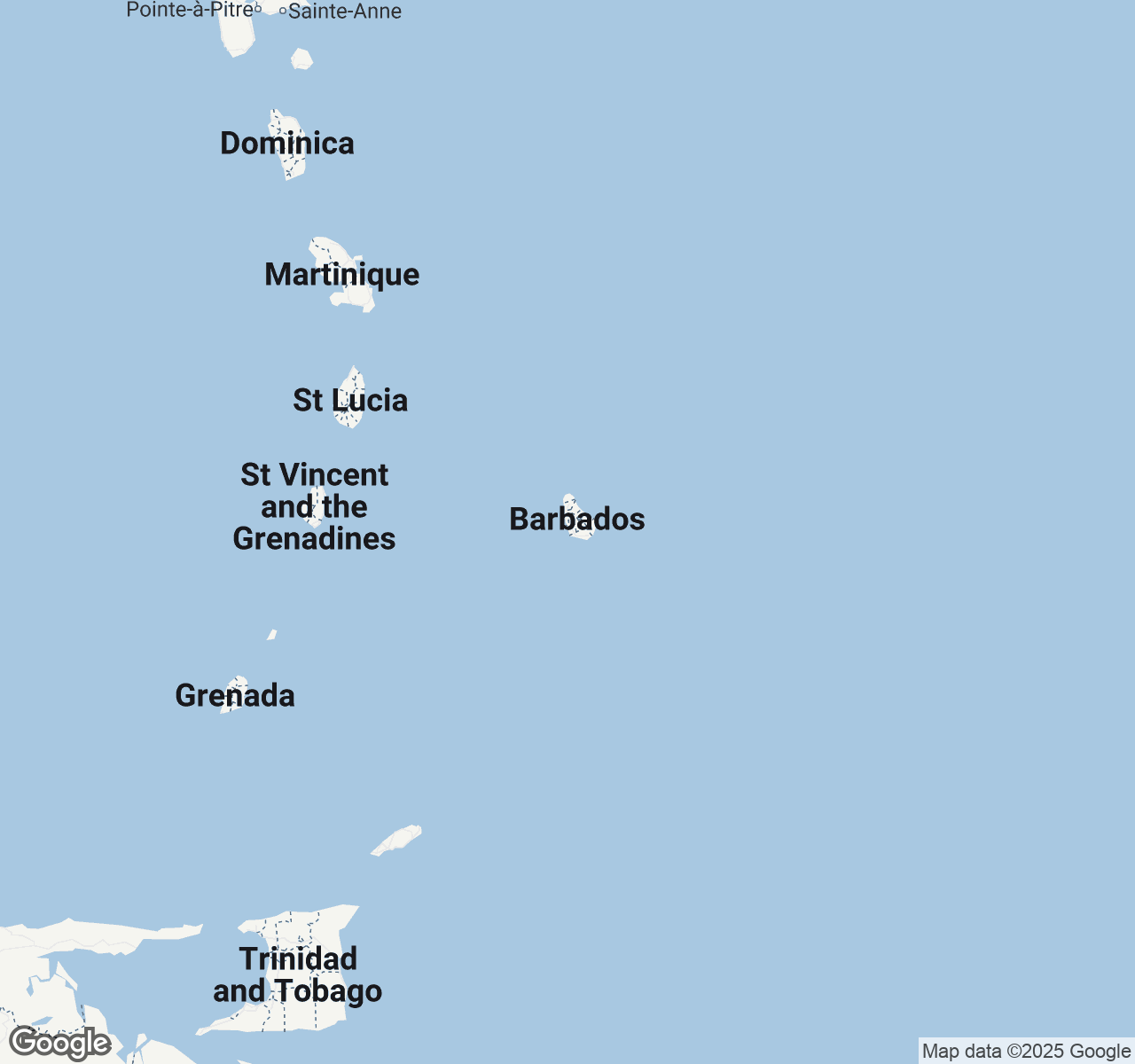 Map of Bridgetown